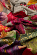 Load image into Gallery viewer, Powder - Botanical Bouquet Lux Print Scarf in Sage
