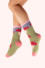 Load image into Gallery viewer, Powder -  Cosy Toadstool Cosy Socks
