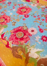 Load image into Gallery viewer, Powder - Cotton Scarf in Paisley Poppies
