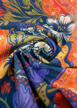 Load image into Gallery viewer, Powder - Cotton Scarf in Trailing Floral Navy
