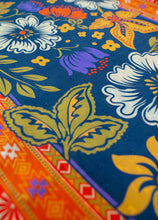 Load image into Gallery viewer, Powder - Cotton Scarf in Trailing Floral Navy
