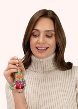 Load image into Gallery viewer, Powder - Fall Fox Beaded Keyring
