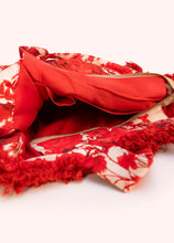 Load image into Gallery viewer, Powder - Fringed Box Tote in Rouge Blooms
