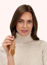Load image into Gallery viewer, Powder - Golden Owl Beaded Keyring
