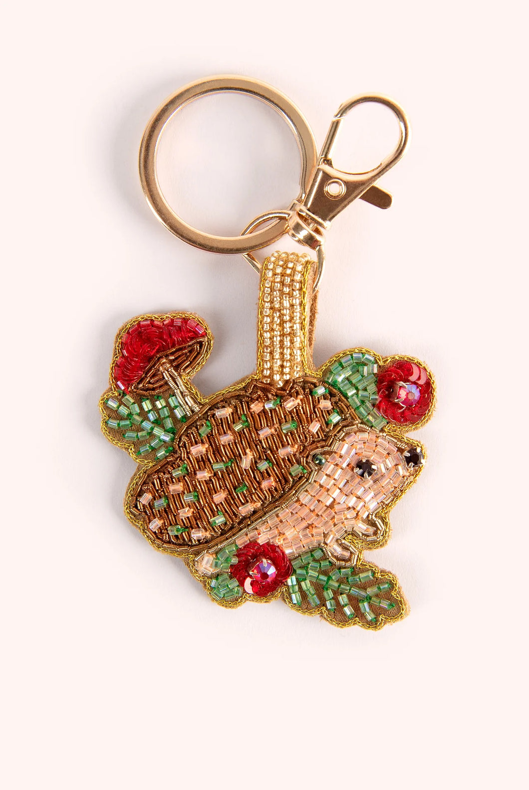 Powder - Hedgehog Beaded Keyring