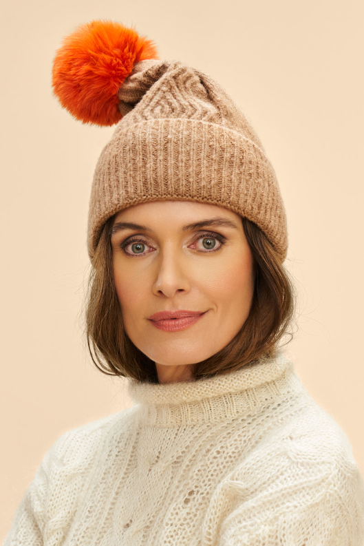 Powder - Ingrid Bobble Hat - Cappuccino