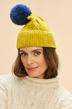 Load image into Gallery viewer, Powder - Ingrid Bobble Hat - Chartreuse
