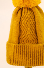 Load image into Gallery viewer, Powder - Ingrid Bobble Hat - Mustard
