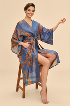 Load image into Gallery viewer, Powder - Kimono Gown - Denim Tapestry
