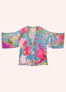 Powder - Kimono Jacket in Floral Study Denim