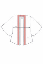 Load image into Gallery viewer, Powder - Kimono Jacket in Floral Study Denim
