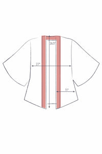 Powder - Kimono Jacket in Floral Study Denim
