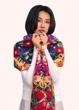 Load image into Gallery viewer, Powder - Lux Print Scarf in Botanical Kaleidoscope
