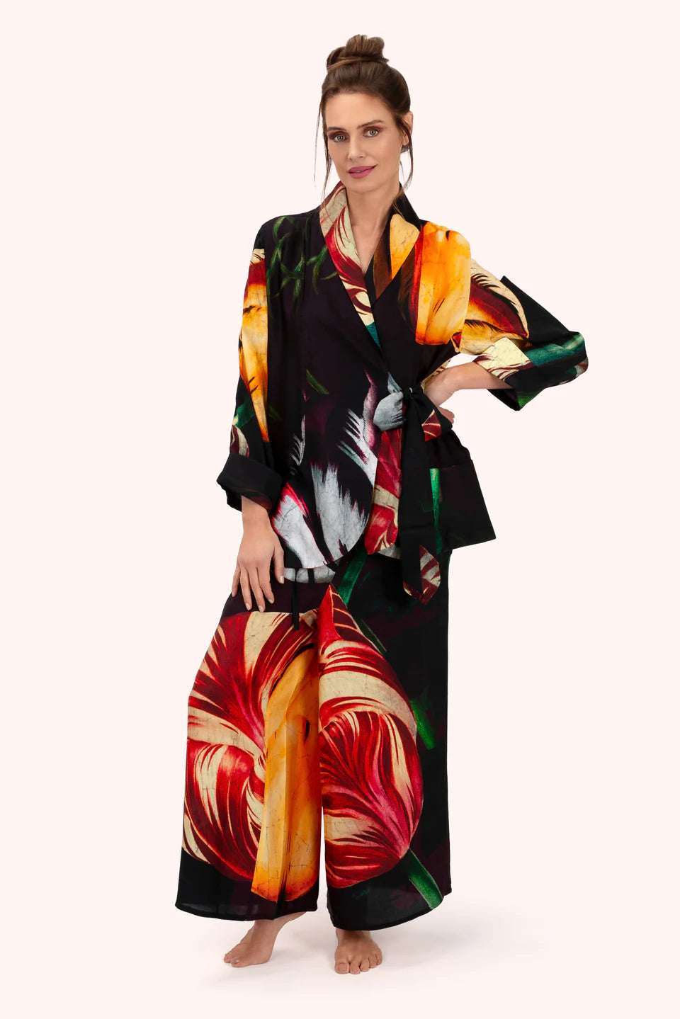 Powder - Luxury Co-ord in Midnight Posy