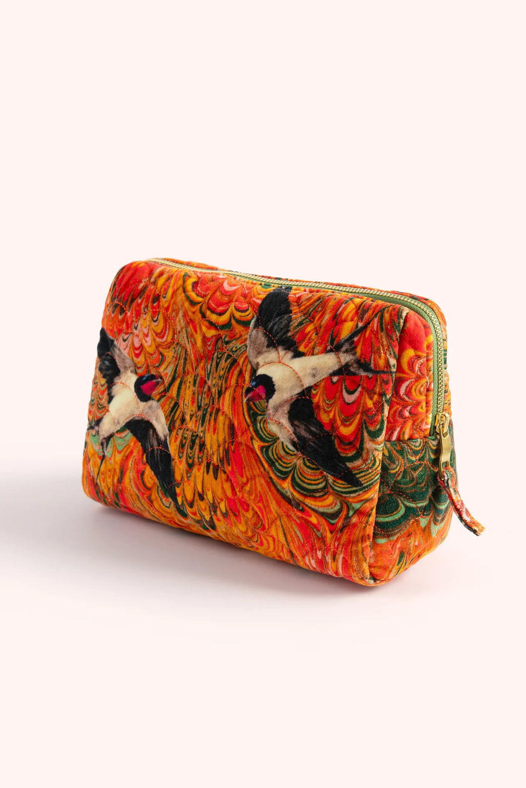 Powder - Marbled Swallow Quilted Washbag