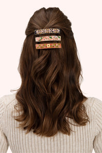 Powder - Holly Berry Hair Barette in Red
