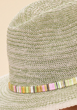 Load image into Gallery viewer, Powder - Natalie Hat - Fern With Shimmer Band
