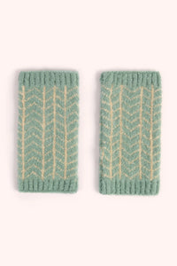 Powder - Niamh Wrist Warmers in Ice