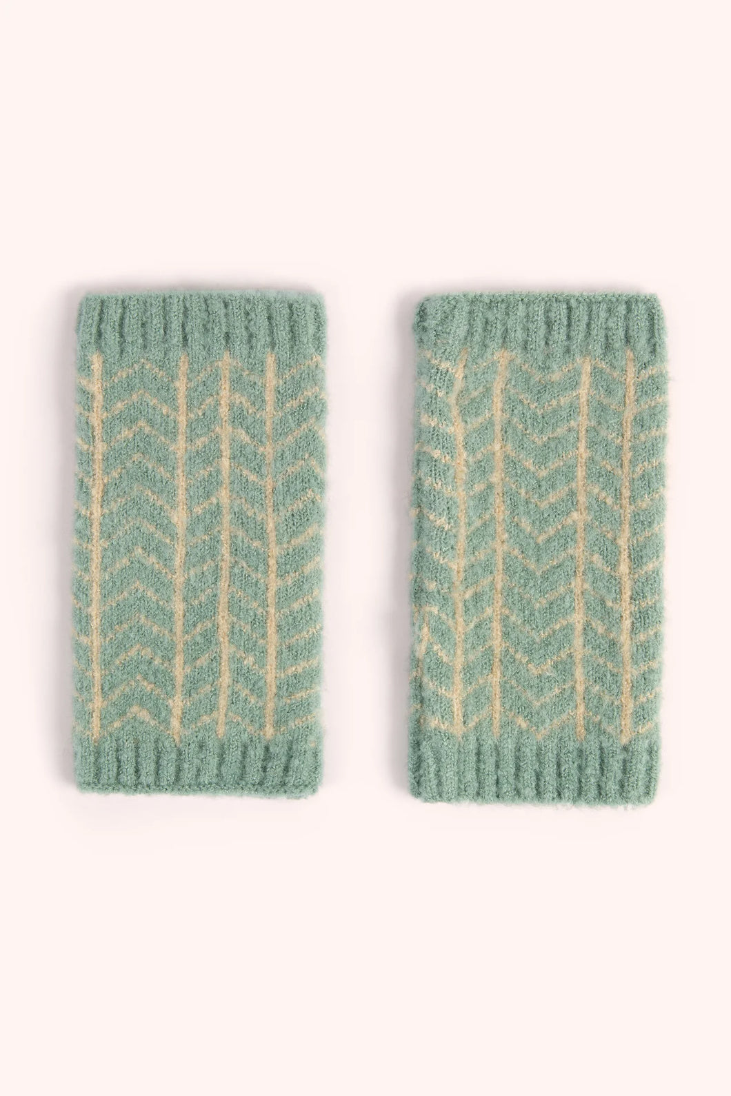 Powder - Niamh Wrist Warmers in Ice