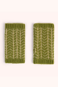 Powder - Niamh Wrist Warmers in Olive