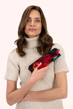 Load image into Gallery viewer, Powder - Opulent Florals Jewellery Roll in Chocolate
