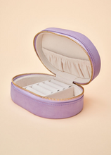 Load image into Gallery viewer, Powder - Oval Jewellery Box - Hummingbird in Lavender
