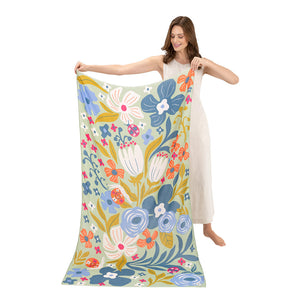 Powder - Polyester Printed Scarf in Critters In The Wildflowers