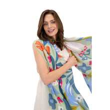 Load image into Gallery viewer, Powder - Polyester Printed Scarf in Critters In The Wildflowers
