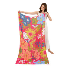Load image into Gallery viewer, Powder - Polyester Printed Scarf in Hedgerow Honey Bees
