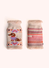 Load image into Gallery viewer, Powder - Sausage Dog Wrist Warmers in Cream

