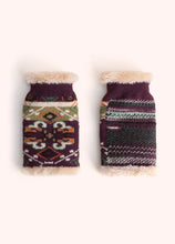 Load image into Gallery viewer, Powder - Scandi Cosy Wrist Warmers in Damson Mix
