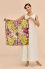 Load image into Gallery viewer, Powder - Silk Square Scarf - Exotic Evening Cream
