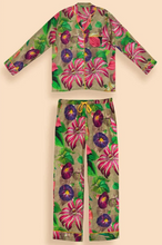 Load image into Gallery viewer, Powder - Super Soft Pyjamas - Oversized Botanicals Slate
