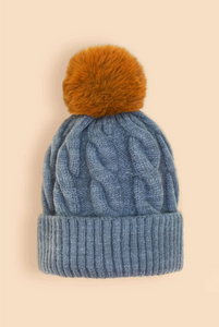 Powder - Svana Bobble Hat - Denim