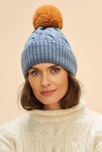 Load image into Gallery viewer, Powder - Svana Bobble Hat - Denim
