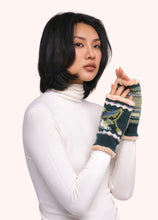 Load image into Gallery viewer, Powder - Thistle Wrist Warmers in Navy

