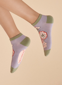 Powder - Trainer Socks - Paisley Lilac