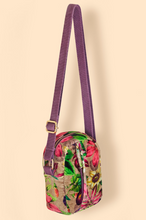 Load image into Gallery viewer, Powder - Velvet Crossbody Bag - Oversized Botanicals
