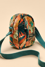 Load image into Gallery viewer, Powder - Velvet Crossbody Bag - Painted Palms
