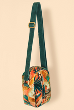 Load image into Gallery viewer, Powder - Velvet Crossbody Bag - Painted Palms
