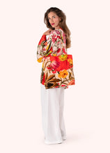 Load image into Gallery viewer, Powder - Velvet Tote Bag in Fine Flowers
