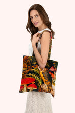 Load image into Gallery viewer, Powder - Velvet Tote Bag in Wild Woodland Owl
