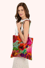 Load image into Gallery viewer, Powder - Velvet Tote Bag in Winter Iris Ice
