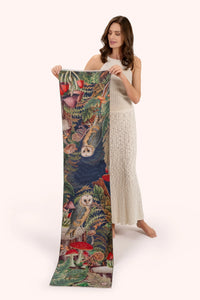 Powder - Wild Woodland Owl Lux Print Scarf