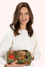 Load image into Gallery viewer, Powder - Wild Woodland Owl Quilted Makeup Bag
