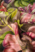 Load image into Gallery viewer, Powder - Wool Wraparound - Oversized Botanicals
