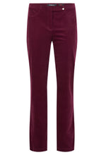 Load image into Gallery viewer, Robell - 52457 54363 Bella Needlecord Trousers - Aubergine 560
