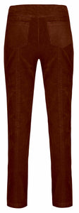 Robell - 52457 54363 Bella Needlecord Trousers - Chestnut 290