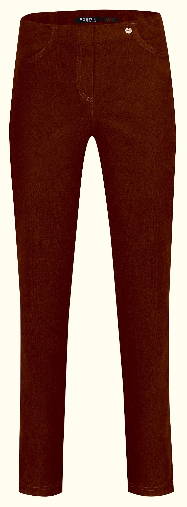 Robell - 52457 54363 Bella Needlecord Trousers - Chestnut 290