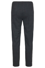Load image into Gallery viewer, Robell - 53461 55013 Rose Trousers - Charcoal Burgundy Check 99

